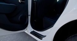 1 689 р. Накладки на порожки автомобиля RA (комплект)  Renault Sandero  (B8) (2014-2025) дорестайлинг, рестайлинг  с доставкой в г. Керчь. Увеличить фотографию 2