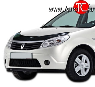 4 599 р. Дефлектор капота NovLine Renault Sandero (BS) (2009-2014)  с доставкой в г. Керчь
