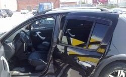 3 649 р. Внутренние ручки задних дверей Renault Sandero (BS) (2009-2014) (Неокрашенные)  с доставкой в г. Керчь. Увеличить фотографию 2