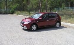2 799 р. Низкая накладка Kart на передний бампер Renault Sandero (BS) (2009-2014) (Неокрашенная)  с доставкой в г. Керчь. Увеличить фотографию 2