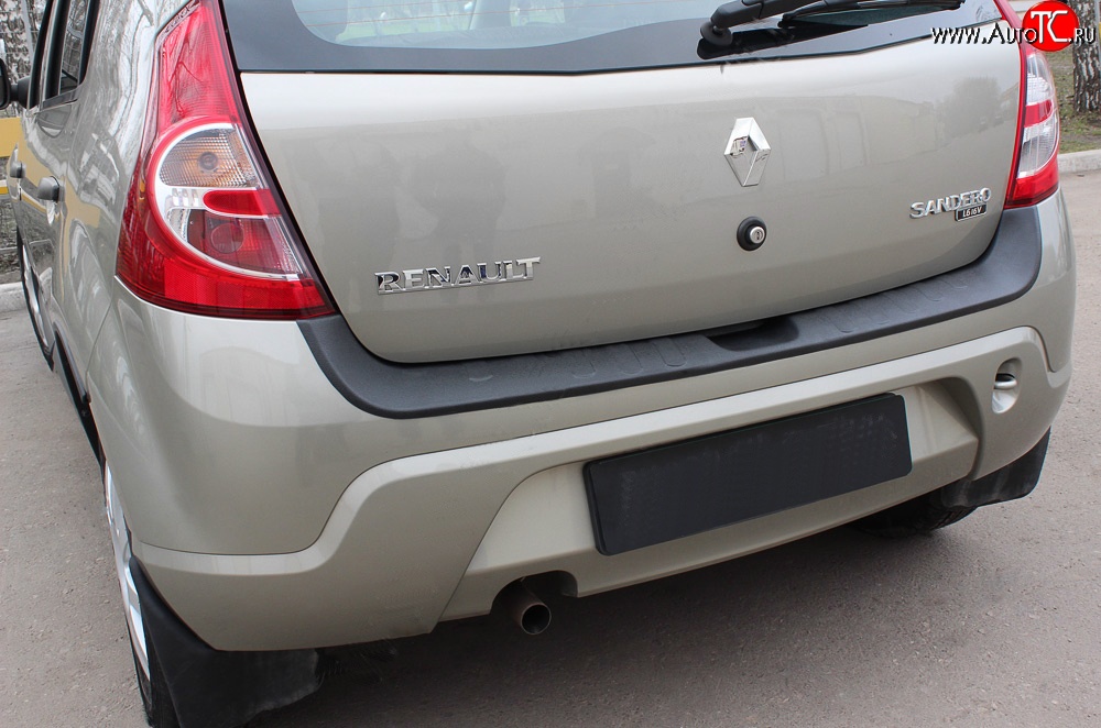 1 399 р. Накладка защитная на задний бампер RA  Renault Sandero Stepway  (BS) (2010-2014)  с доставкой в г. Керчь