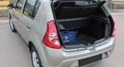 Пластиковый порожек в багажник автомобиля RA Renault Sandero  (BS) (2009-2014) (Stepway)