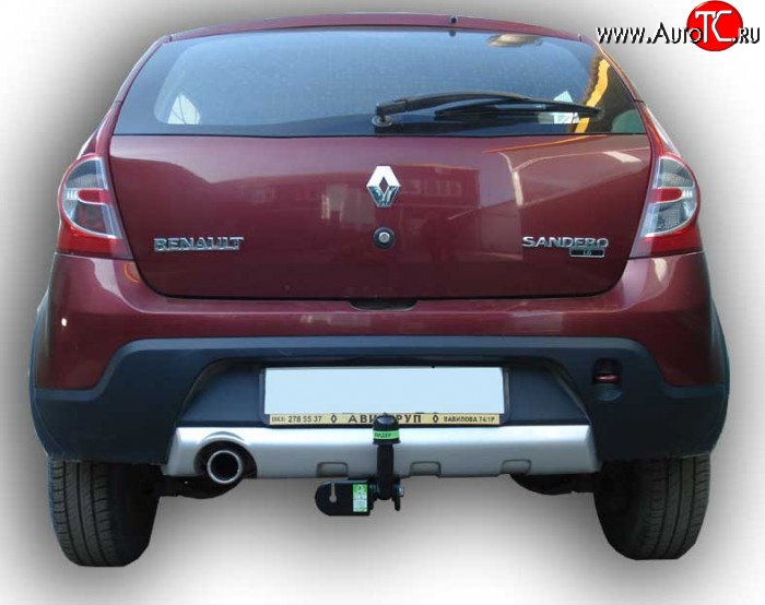 24 999 р. Фаркоп (Stepway) Лидер Плюс  Renault Sandero Stepway  (BS) (2010-2014) (Без электропакета)  с доставкой в г. Керчь