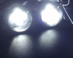 1 899 р. Разработка и создание уникальных дневных ходовых огней LED АвтоТК KIA Optima 2 MG седан (2005-2010) (4 LED/модуль, Цвет свечения: холодный белый, Выключение ДХО при габаритах, Взамен ПТФ)  с доставкой в г. Керчь. Увеличить фотографию 5