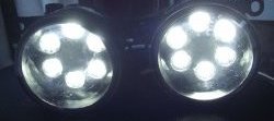 1 899 р. Разработка и создание уникальных дневных ходовых огней LED АвтоТК KIA Optima 2 MG седан (2005-2010) (4 LED/модуль, Цвет свечения: холодный белый, Выключение ДХО при габаритах, Взамен ПТФ)  с доставкой в г. Керчь. Увеличить фотографию 2