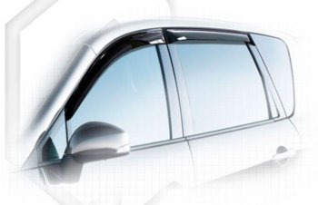 Дефлектора окон CA-Plastiс Renault Scenic  3 (2009-2012) (Classic полупрозрачный, Без хром.молдинга)