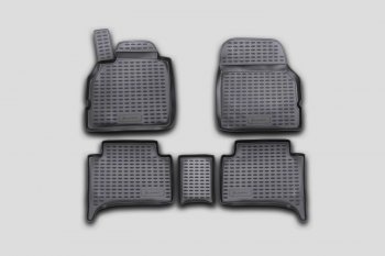 Комплект ковриков в салон (полиуретан, чёрные) Element Renault Scenic 2 (2003-2009) (Чёрные)