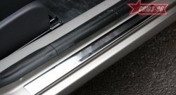 Накладки на внутренние пороги Souz-96 Renault Symbol  седан (2008-2012) LU