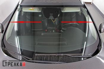 1 699 р. Водостоки (дефлектора) лобового стекла Стрелка 11 Renault Talisman универсал дорестайлинг (2015-2020)  с доставкой в г. Керчь. Увеличить фотографию 2