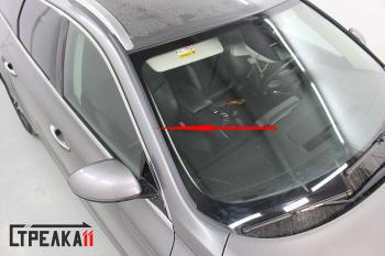 1 699 р. Водостоки (дефлектора) лобового стекла Стрелка 11 Renault Talisman универсал дорестайлинг (2015-2020)  с доставкой в г. Керчь. Увеличить фотографию 4