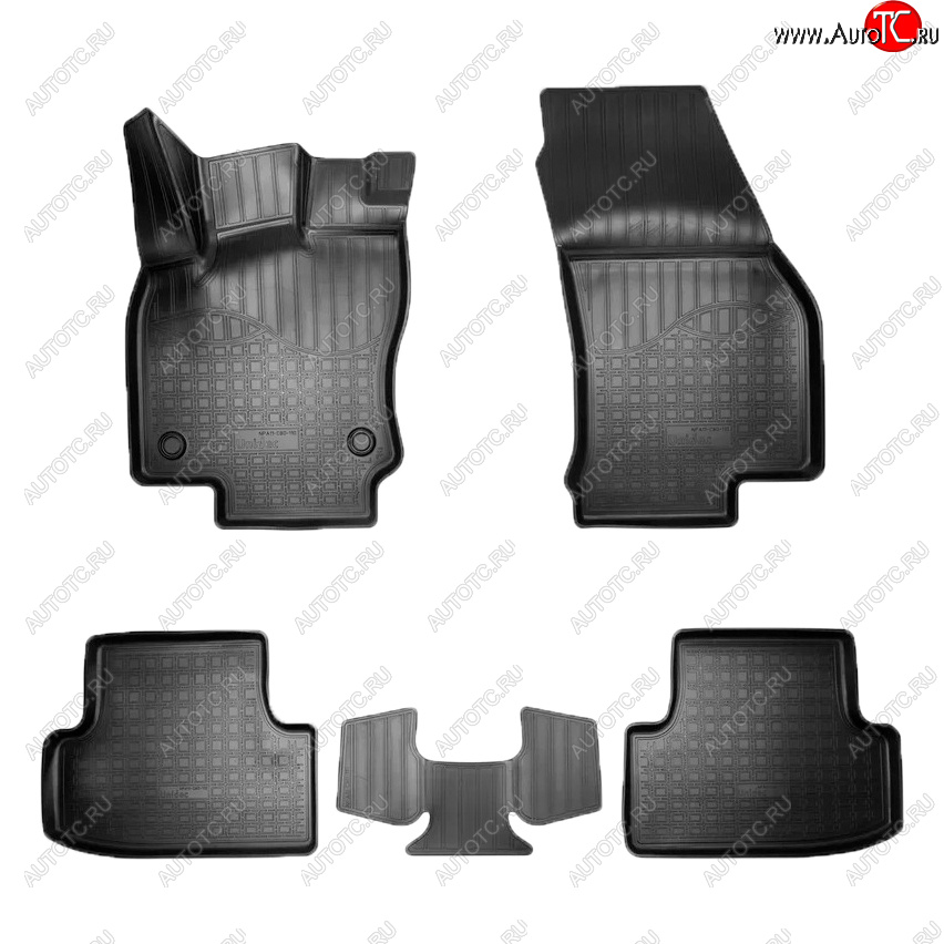 2 399 р. Коврики салона Norplast  Seat Ateca  5FP (2016-2025) (Цвет: черный)  с доставкой в г. Керчь