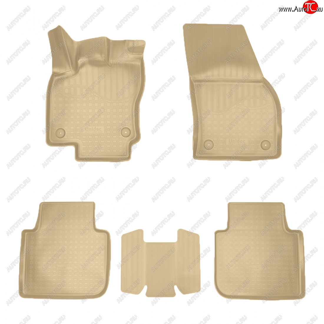 3 089 р. Коврики салона Norplast Unidec  Seat Tarraco  KN2 (2018-2025) (бежевые)  с доставкой в г. Керчь
