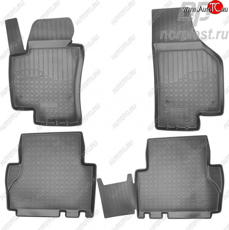 1 799 р. Комплект ковриков в салон Norplast  Seat Alhambra  7N (2010-2020) дорестайлинг, рестайлинг  с доставкой в г. Керчь