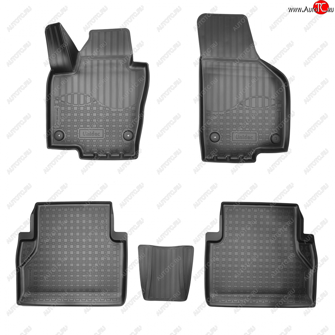 2 399 р. Коврики салона Norplast Unidec (5 мест)  Seat Alhambra  7N (2010-2020) дорестайлинг, рестайлинг (черные)  с доставкой в г. Керчь