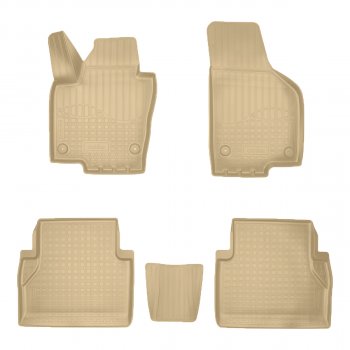 Коврики салона Norplast Unidec Seat Alhambra  7N (2010-2020) дорестайлинг, рестайлинг (бежевые)