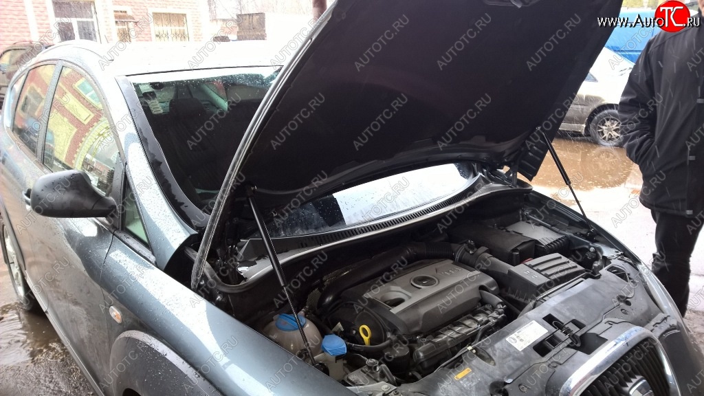 2 149 р. Упоры капота Russtal Seat Altea 5P дорестайлинг (2004-2009)  с доставкой в г. Керчь