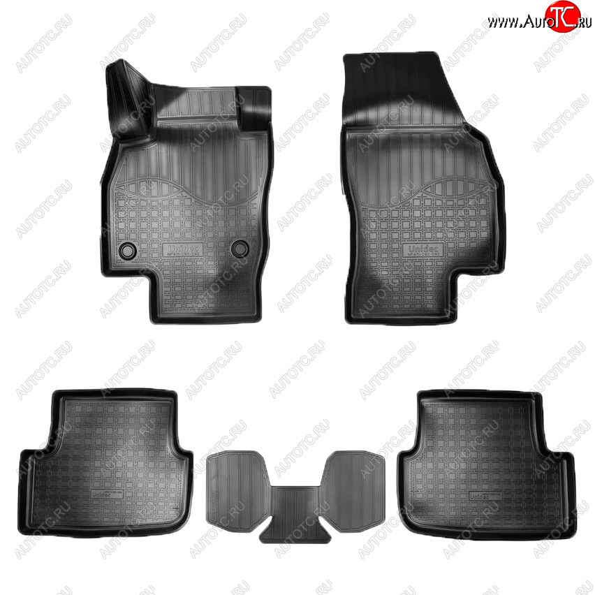 1 869 р. Коврики салона Norplast  Seat Arona (2017-2025) (Цвет: черный)  с доставкой в г. Керчь