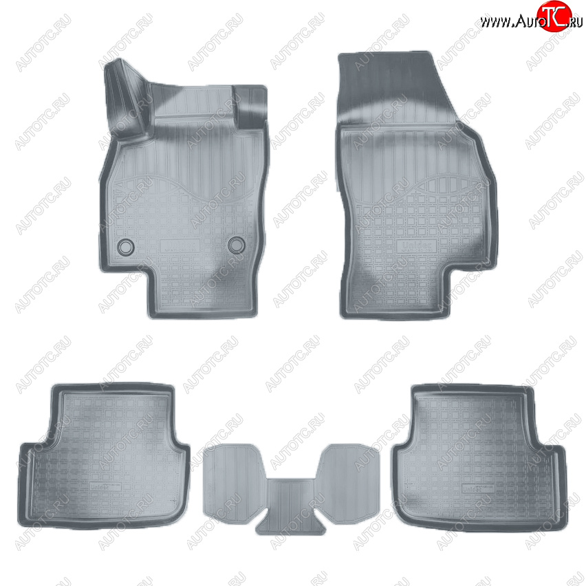 2 189 р. Коврики салона Norplast Seat Arona (2017-2025) (Цвет: серый)  с доставкой в г. Керчь
