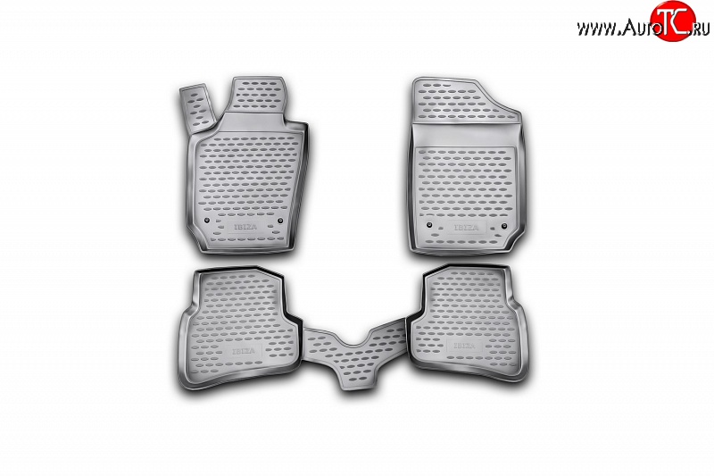 2 499 р. Коврики в салон Element 4 шт. (полиуретан) Seat Ibiza 6J хэтчбэк 5 дв. доресталийнг (2008-2012)  с доставкой в г. Керчь
