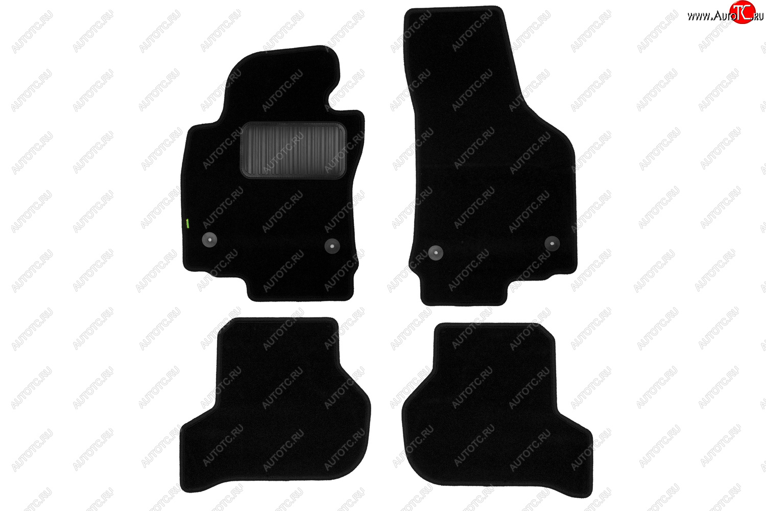 299 р. Текстильные коврики салона Klever Standart Seat Leon 1P хэтчбэк 5 дв. дорестайлинг (2005-2009) (Черные)  с доставкой в г. Керчь