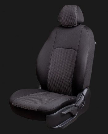 Чехлы сидений Lord Autofashion Дублин (жаккард, 60/40, раздельное заднее сиденье, 2П+1Г-образ. подголовника) Chevrolet Cruze J305 хэтчбек дорестайлинг (2009-2012) (Серый, стежок серый)