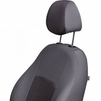3 899 р. Комплект чехлов сидений (РЗС 60/40, 3Г Жаккард) Lord Autofashion ДУБЛИН Chevrolet Aveo T250 хэтчбек 5 дв рестайлинг (2006-2011) (Серый, стежок серый)  с доставкой в г. Керчь. Увеличить фотографию 2