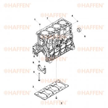 101 999 р. Блок цилиндров ISF 3.8 (Евро 4) HAFFEN ГАЗ Валдай (3310) (2004-2016)  с доставкой в г. Керчь. Увеличить фотографию 6