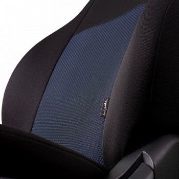 3 899 р. Чехлы сидений Lord Autofashion Дублин (жаккард, 60/40, раздельное заднее сиденье и спинка, 2П+1Г-образ. подголовника) Honda CR-V RM1,RM3,RM4 рестайлинг (2014-2018) (Чёрный, Ёж синий)  с доставкой в г. Керчь. Увеличить фотографию 2