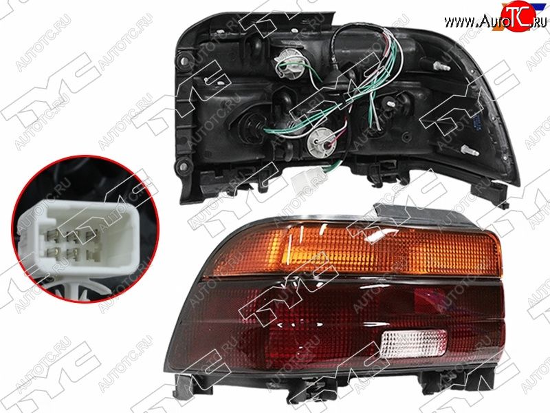 3 399 р. Левый фонарь задний TYC  Toyota Corolla  E100 (1991-2002) седан  с доставкой в г. Керчь