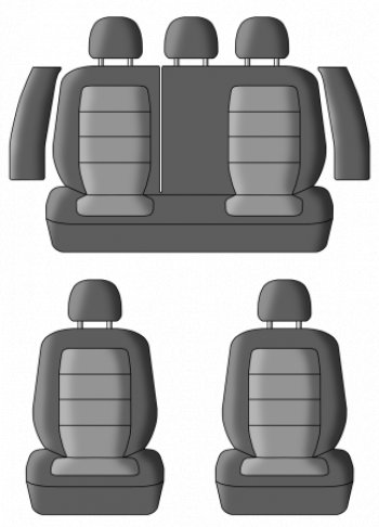 6 399 р. Чехлы сидений Lord Autofashion Дублин (жаккард, 60/40, раздельная задняя спинка, отдельные бока, 3П-образ. подголовника) Mitsubishi Lancer 9 CS седан 1-ый рестайлинг (2003-2005) (Чёрный, Ёж синий)  с доставкой в г. Керчь. Увеличить фотографию 3
