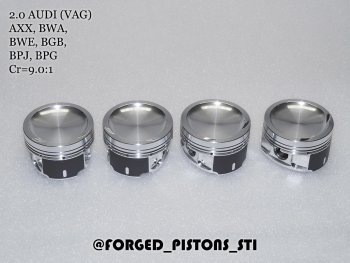 17 999 р. Поршни (VolksWagen 2,0 AXX (CR=9,0) кольца 1,2/1,5/2,0) СТИ  Audi A3 ( 8P1 хэтчбэк 3 дв.,  8PA хэтчбэк 5 дв.) (2003-2013), Volkswagen Golf  5 (2003-2009), Volkswagen Passat  B6 (2005-2011) (диаметр поршня: 82,50 мм)  с доставкой в г. Керчь. Увеличить фотографию 2