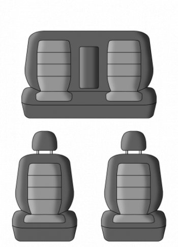 6 249 р. Чехлы сидений (жаккард, цельная задняя спинка, 2 горба) Lord Autofashion Дублин Nissan Almera Classic седан B10 (2006-2013) (Чёрный, Ёж белый)  с доставкой в г. Керчь. Увеличить фотографию 3