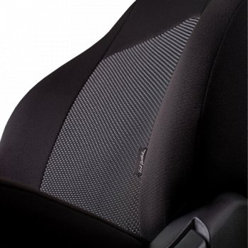6 249 р. Чехлы сидений (жаккард, цельная задняя спинка, 2 горба) Lord Autofashion Дублин Nissan Almera Classic седан B10 (2006-2013) (Чёрный, Ёж белый)  с доставкой в г. Керчь. Увеличить фотографию 2