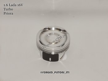 14 199 р. Поршни (16-кл 21126 Турбо под шатун Приора палец 18 мм) СТИ  Лада 2110 - Приора ( 21728,  2170,  2171,  2172) (диаметр поршня: 82,00 мм)  с доставкой в г. Керчь. Увеличить фотографию 3