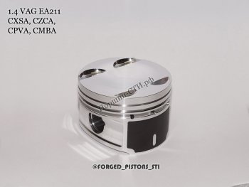 18 599 р. Поршни (VolksWagen 1,4tsi CXSA, CZCA, CPVA, CMBA EA211 под палец 19/47мм) СТИ  Audi A3 ( 8VS седан,  8VA хэтчбэк 5 дв.,  8V1) (2012-2016), Seat Leon ( 5F хэтчбэк 5 дв.,  5F) (2012-2016), Volkswagen Golf  7 (2012-2017) (диаметр 74.5 мм под серийные кольца 1,2/1,2/2,0 мм)  с доставкой в г. Керчь. Увеличить фотографию 5