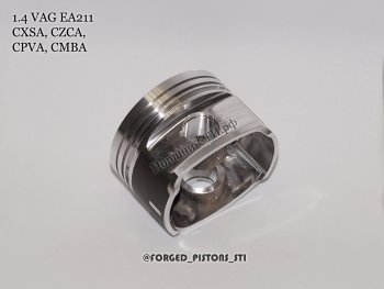 18 599 р. Поршни (VolksWagen 1,4tsi CXSA, CZCA, CPVA, CMBA EA211 под палец 19/47мм) СТИ  Audi A3 ( 8VS седан,  8VA хэтчбэк 5 дв.,  8V1) (2012-2016), Seat Leon ( 5F хэтчбэк 5 дв.,  5F) (2012-2016), Volkswagen Golf  7 (2012-2017) (диаметр 74.5 мм под серийные кольца 1,2/1,2/2,0 мм)  с доставкой в г. Керчь. Увеличить фотографию 6