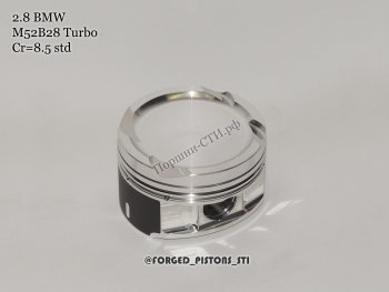 Поршни (BMW 2,8l M52/B28 под степень 8,5 кольца 1,2/1,5/2,0 мм) СТИ BMW 3 серия ( E36,  E46) (1990-2001), BMW 5 серия  E39 (1995-2000), BMW 7 серия  E38 (1994-2001), BMW Z3  E36/7 (1995-2002), Land Rover Defender 110  1 L316 (1990-2007), Land Rover Defender 130  1 L316 (1990-2007) (диаметр поршня: 84.50 мм)