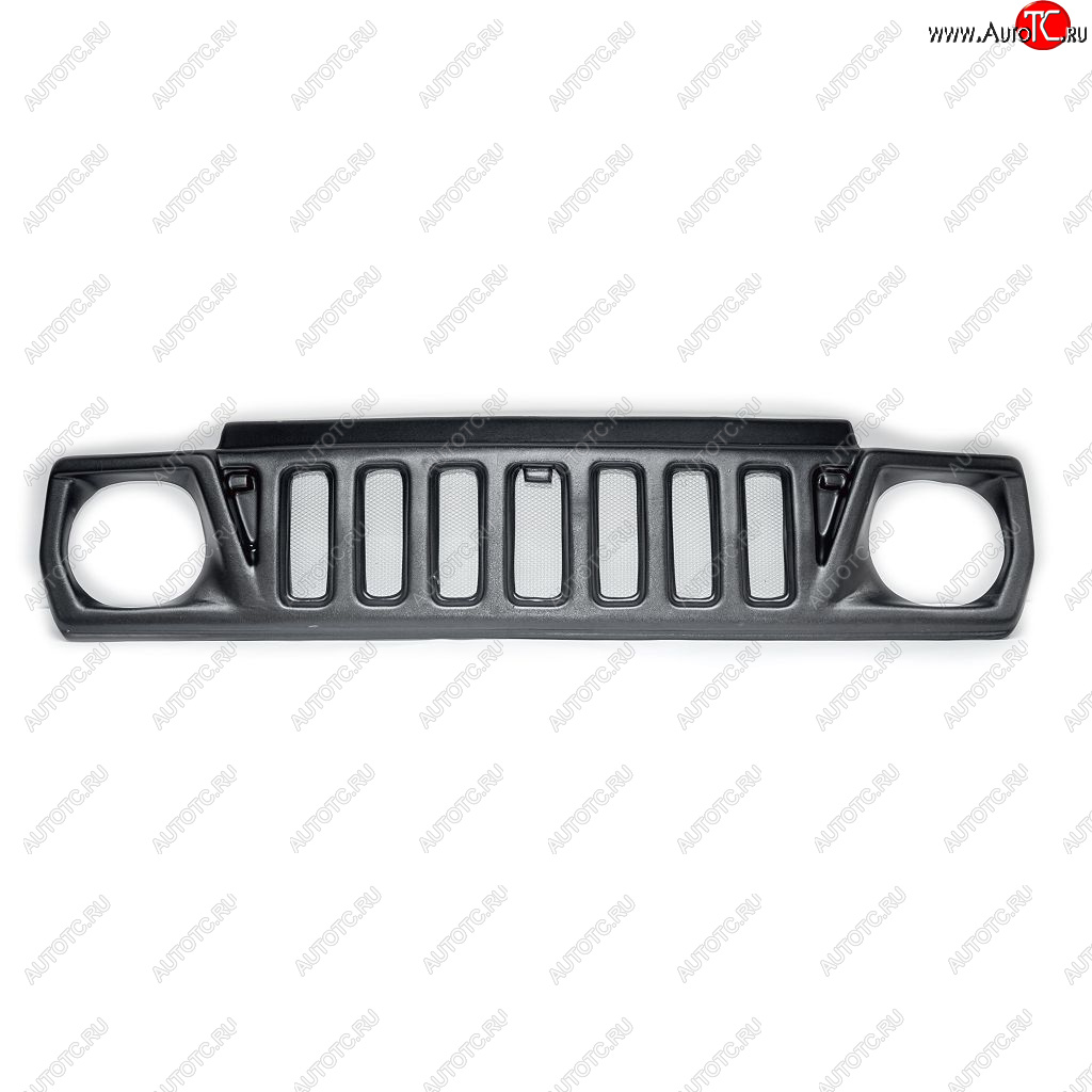 1 239 р. Решетка радиатора Jeep Cherokee (с сеткой) Автодемик Лада нива 4х4 2121 3 дв. 1-ый рестайлинг (2019-2021)  с доставкой в г. Керчь