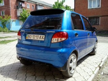 Спойлер двери задка Автостайл Daewoo Matiz ( M100,  M150,  M200,  M250,  M300) (1998-2016) дорестайлинг, рестайлинг
