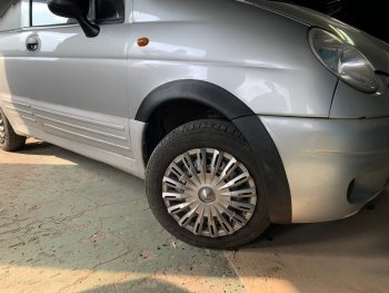 1 059 р. Накладки арок переднего и заднего бамперов Автостайл Daewoo Matiz M100 дорестайлинг (1998-2000) (Текстурная поврехность)  с доставкой в г. Керчь. Увеличить фотографию 4