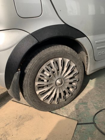 1 059 р. Накладки арок переднего и заднего бамперов Автостайл Daewoo Matiz M100 дорестайлинг (1998-2000) (Текстурная поврехность)  с доставкой в г. Керчь. Увеличить фотографию 9