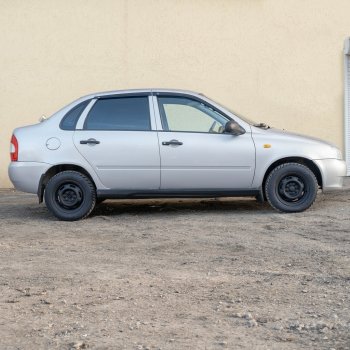 949 р. Пороги накладки Autodemic (без подъема) Лада Калина 1119 хэтчбек (2004-2013) (Текстурная поврехность)  с доставкой в г. Керчь. Увеличить фотографию 9