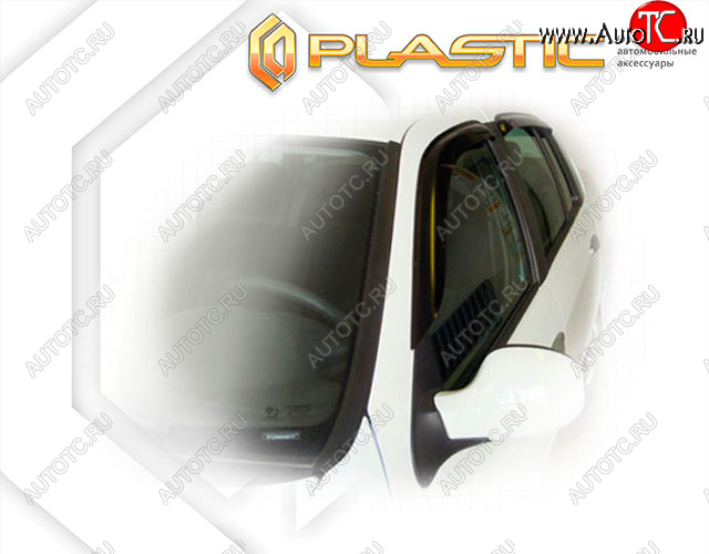 1 899 р. Ветровики дверей CA-Plastic  Renault Symbol  седан (2006-2008) LB 2-ой рестайлинг (Classic полупрозрачный, Без хром. молдинга)  с доставкой в г. Керчь
