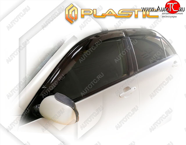 1 999 р. Дефлектора окон CA-Plastic Toyota Verossa (2001-2004) (Classic полупрозрачный, Без хром. молдинга, Крепление только на скотч)  с доставкой в г. Керчь