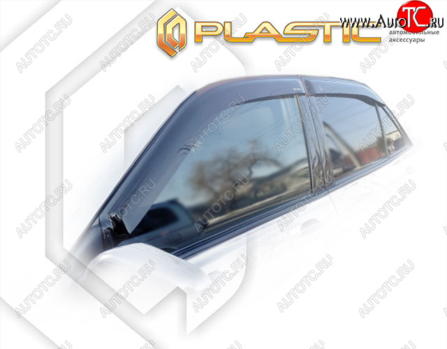 1 999 р. Ветровики дверей CA-Plastic  Lexus IS200  XE10 седан - IS300  XE10 седан (Classic полупрозрачный, Без хром. молдинга)  с доставкой в г. Керчь
