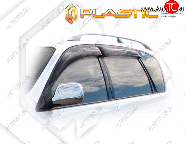 1 999 р. Дефлектора окон CA-Plastic  Toyota Ipsum  SXM10 (1998-2001) рестайлинг (Classic полупрозрачный, Без хром. молдинга, Крепление только на скотч)  с доставкой в г. Керчь