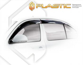 1 999 р. Дефлектора окон CA-Plastic  Skoda Octavia  A5 (2004-2013) дорестайлинг лифтбэк, дорестайлинг универсал, лифтбэк рестайлинг, рестайлинг универсал (серия Classic полупрозрачный, без хром. молдинга )  с доставкой в г. Керчь. Увеличить фотографию 2