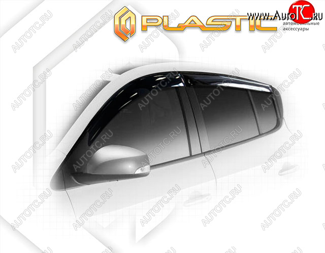 2 079 р. Ветровики дверей CA-Plastic  Renault Megane  хэтчбэк 5 дв. (2008-2016) дорестайлинг,  рестайлинг (Classic полупрозрачный, Без хром. молдинга)  с доставкой в г. Керчь