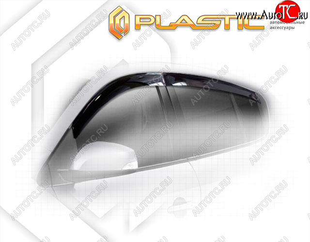 2 079 р. Ветровики дверей CA-Plastic  Renault Megane  универсал (2006-2009)  рестайлинг (Classic полупрозрачный, Без хром. молдинга)  с доставкой в г. Керчь