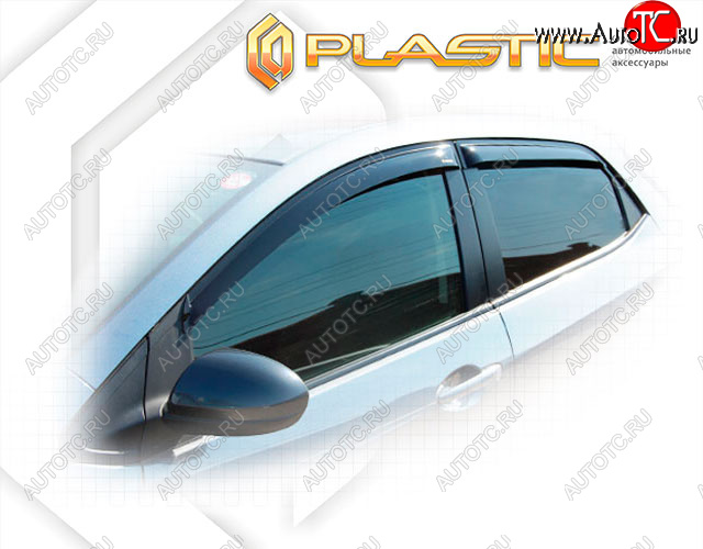 1 899 р. Ветровики дверей Classic полупрозрачный CA Plastic на Mazda Demio  2007-2014  с доставкой в г. Керчь